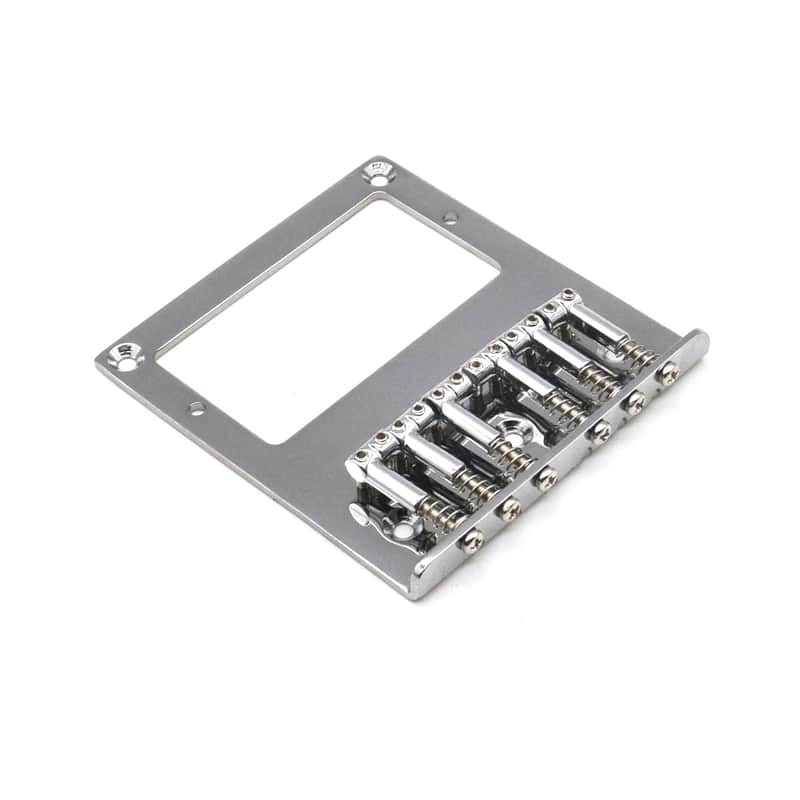 KD By AxLabs Tele®-style Bridge With Humbucker Mount - String-Through Top Or Body - Chrome image 1
