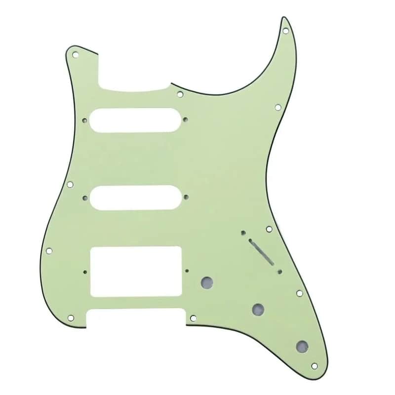 11-Hole HSS Strat Pickguard - 3-Ply Mint Green image 1