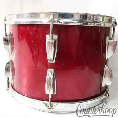 *Ludwig 13x9"Super Classic Tom Drum Vintage 60s 3Ply African Mahogany/Maple Red* image 5