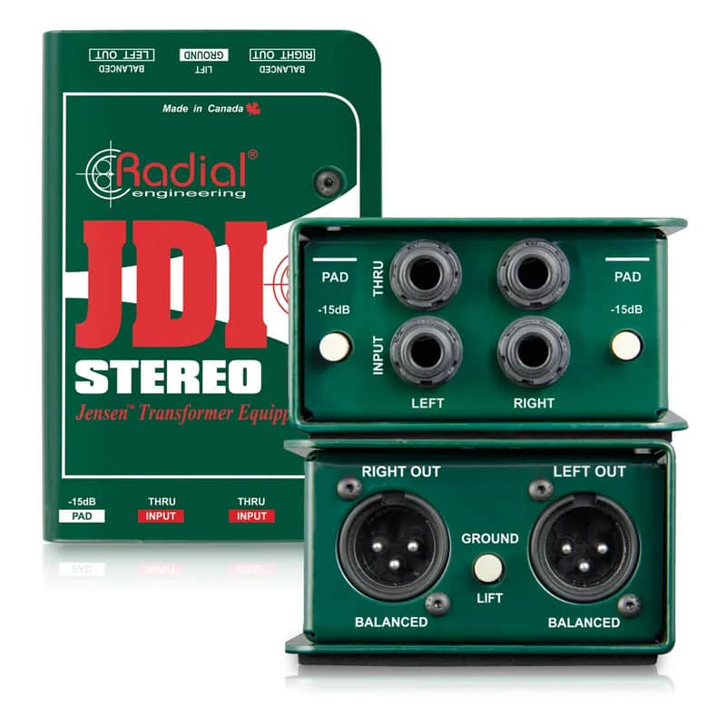 Radial JDI Stereo Jensen Passive 2-ch DI image 1