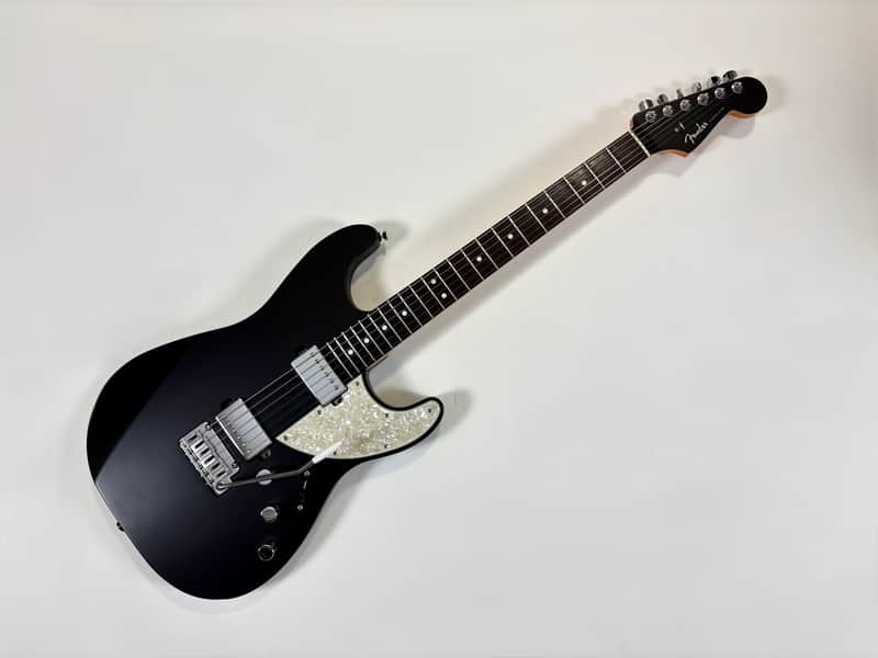 ギター Fender Elemental Stratocaster Fender Made in Japan Elemental Stratocaster - stone black Str