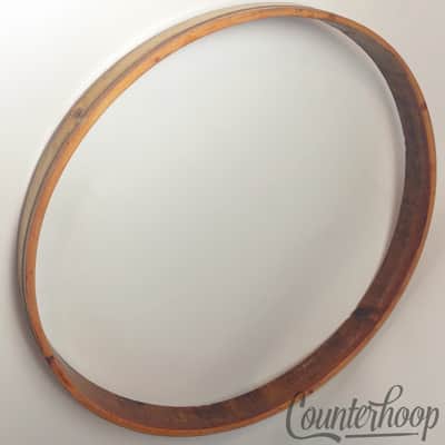 *Ludwig 14"Gold Sparkle 1Ply Solid Maple Wood Hoop/Rim Snare/Tom Drum Batter 40s image 2