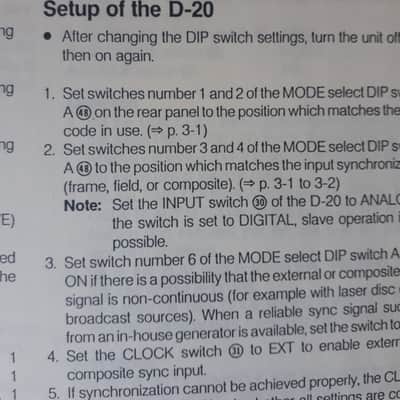Owner's Manual for Fostex D-20 Digital Master Recorder & Model 8310 IF Card 1989 image 6