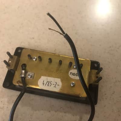 **Vintage Mid-80s German Schaller Golden 50s Neck/Bridge Pickup Set** image 3