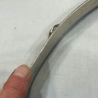 Ludwig 14"/8 lug Stick Chopper Steel Hoop (TDG-HP-1166) 50's - nickel plated image 5