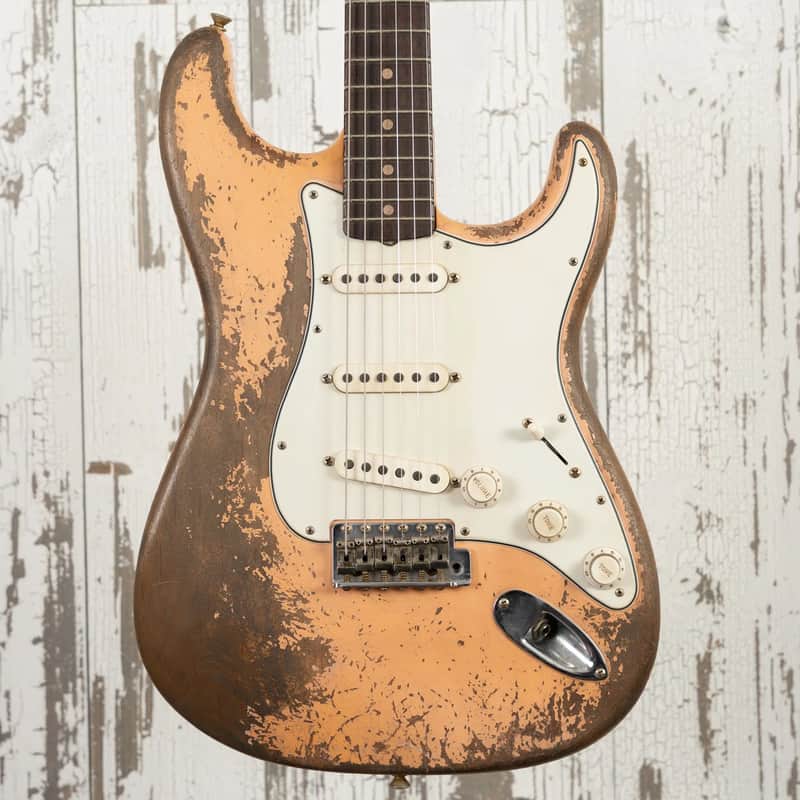 Fender Custom Shop Andy Hicks Master Built 1962 Roasted Stratocaster Ultimate Relic - Shell PInk image 1