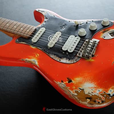 Fender Stratocaster Orange S/S/H Heavy Aged Relic image 10