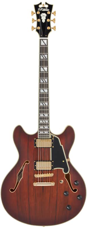 D'Angelico Deluxe DC Satin Brown Burst w/Case image 1