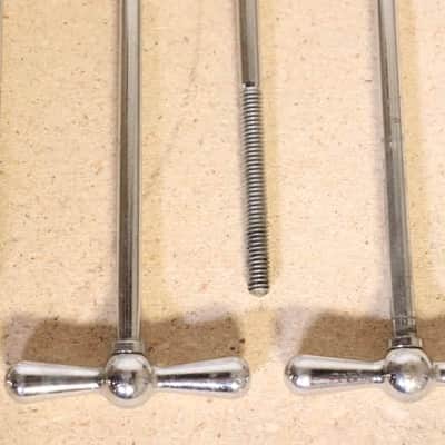 Ludwig 6-1/8" Chrome T Rods 8pk Vintage 1950's -60's image 11