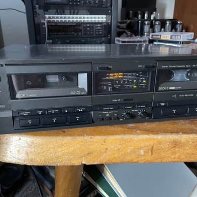 Vintage Technics RS-TR157 Stereo Double Cassette Deck 90s For Parts Or Repair image 1