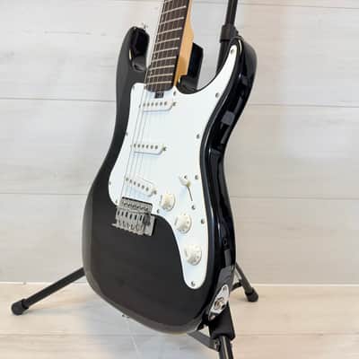 Vinci Signature S-Style Electric Guitar Black w/ Gig Bag – Strat Style Player image 5