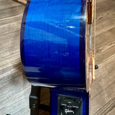 1998 Gibson EC-10 Standard Acoustic/ Electric Beale Street Blue Lacquer image 8
