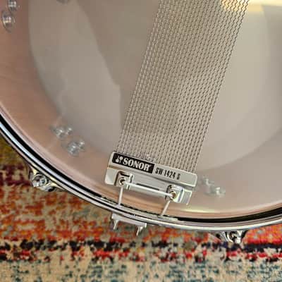 Sonor Vintage Series 14x5" 9-ply Beech Snare - Teak Finish image 13