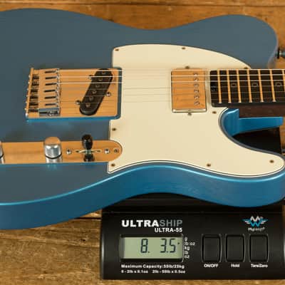 Schecter USA Custom Shop Nick Johnston PT S/H Wembley - Macassar Ebony - Atomic Sapphire Aged Nitro image 9
