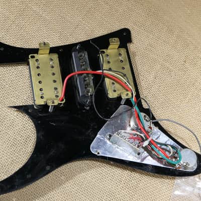 Pickguard Loaded Silver Black, Genuine 2005 Ibanez RG350EX INF4 INFS3 INF3 Same Day Shipping #DR10 image 4