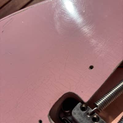 Fender Player Stratocaster Body Shell Pink Nitro Refinish image 12