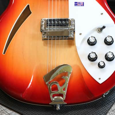 2012 Rickenbacker 360 Semi-Hollow Electric Guitar FireGlo + GB image 5