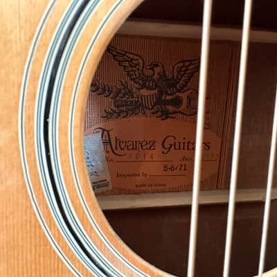 Vintage Alvarez 5014 Acoustic Guitar – 1971 Japan image 2