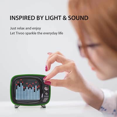 Retro Bluetooth Speaker - Pixel Art DIY Box, RGB Programmable 16X16 LED image 2
