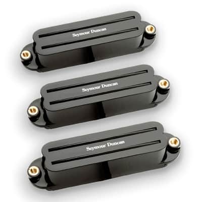 Seymour Duncan Hot Rails for Strat 3-piece Humbucker Pickup Set - Black image 1