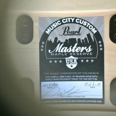 DREAM SET! PEARL MASTERS MAPLE RESERVE MUSIC CITY CUSTOM 7 PC DRUM SET! LOT RK711 image 4