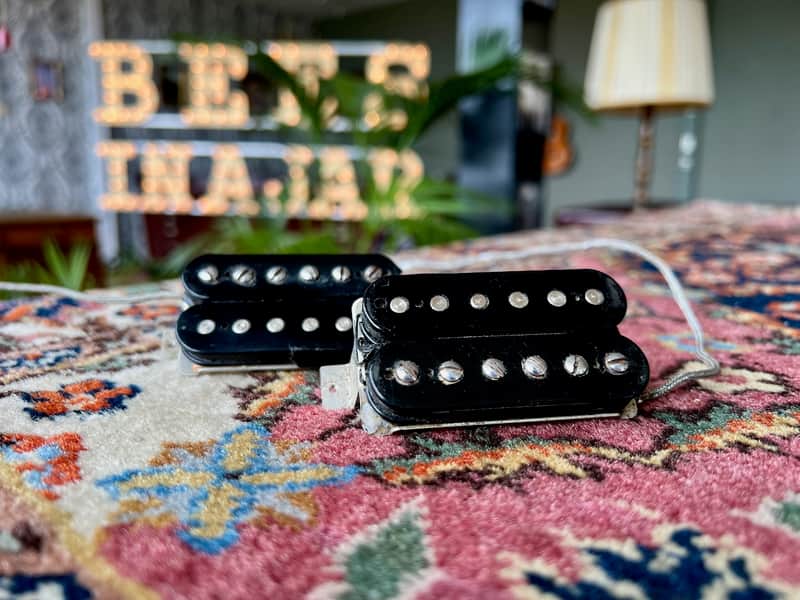 2 x 1961-1965 Gibson Patent Number sticker PAF humbucker pickup image 1