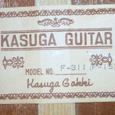 1972 Kasuga F311 (F-15) OOO size Guitar- Natural image 21