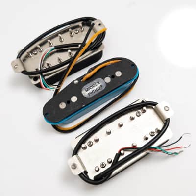 HSH Alnico 5 Guitar Humbucker and Single Coil Pickups Set image 4