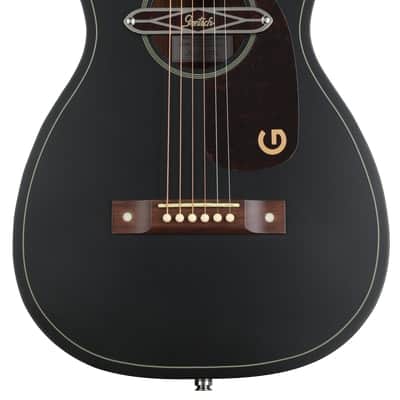 Gretsch Jim Dandy Deltoluxe Parlor Acoustic-electric Guitar - Black image 2