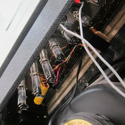 1965 Univox Amp U305R Thunderbolt (2) 6973's 1X15" Jensen Special Design all orig with footswitch image 18