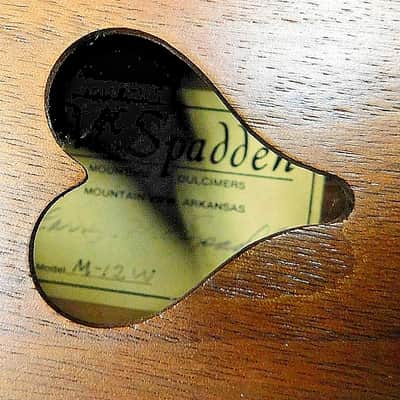 1992 McSpadden M-12W Dulcimer w/Case! 4SHWW Scroll Head, Walnut Top Back & Sides! VERY NICE!!! image 12