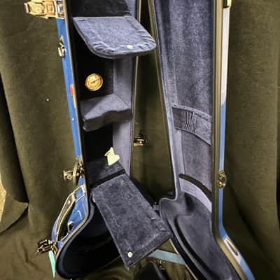 NEW Open Box Crossrock CRF2020SOBJNVBL Fiberglass Open Back Banjo Case Navy image 7