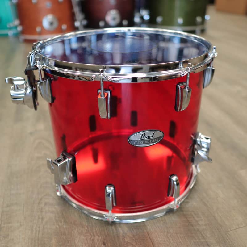 Pre-Owned Pearl 13x14" Crystal Beat Floor Tom (Ruby Red)