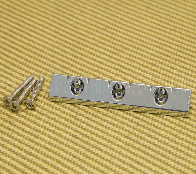 GB-LAP-C Chrome Lap Steel Universal Low Profile Flat Mount Guitar Gretsch Bridge image 1