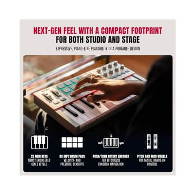 Akai Professional MPK Mini IV 25-Key USB-C MIDI Keyboard Controller Bundle image 8