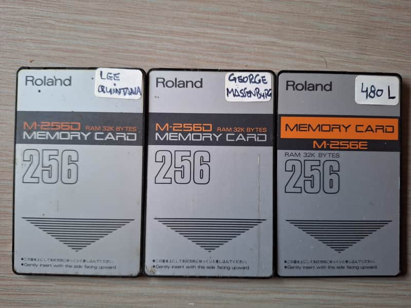 Roland R-880 Preset Cards Massenburg, Quintana, 480L / for GC-8 Controller image 1