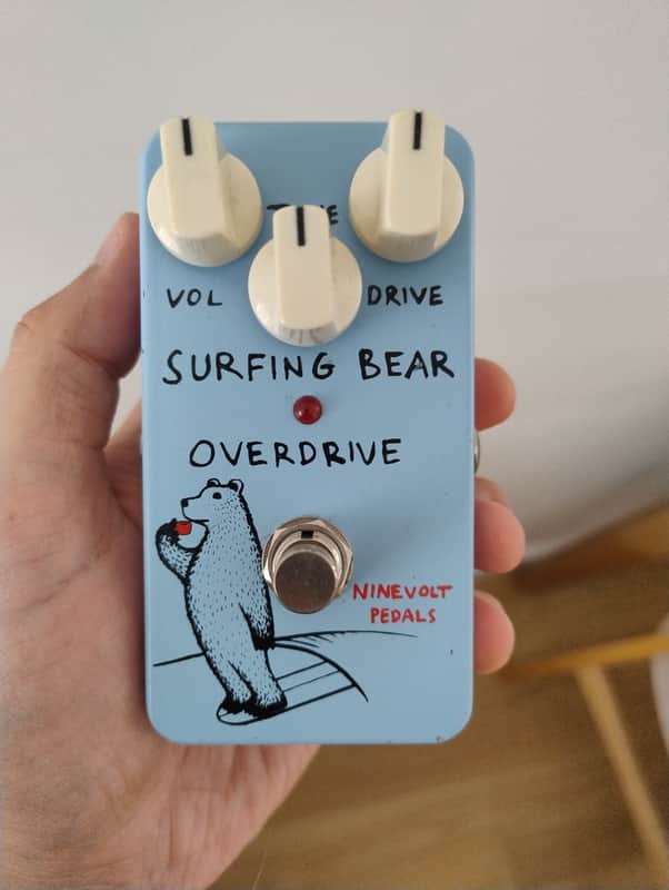 Ninevolt pedals (aka Animals pedal) Surfing bear overdrive image 1