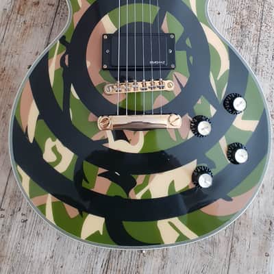 Epiphone Zakk Wylde Les Paul Custom 2008 Bullseye Camo image 3
