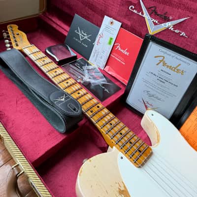 2024 Fender Custom Shop Esquire Telecaster 50s Limited Edition Super Heavy Relic - Aged White Blonde image 18