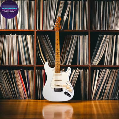 Jet Guitars JS-300 JS300 OW, solid basswood body, 22 frets roasted maple neck, ceramic pickups, traditional tremolo Free Setup image 1