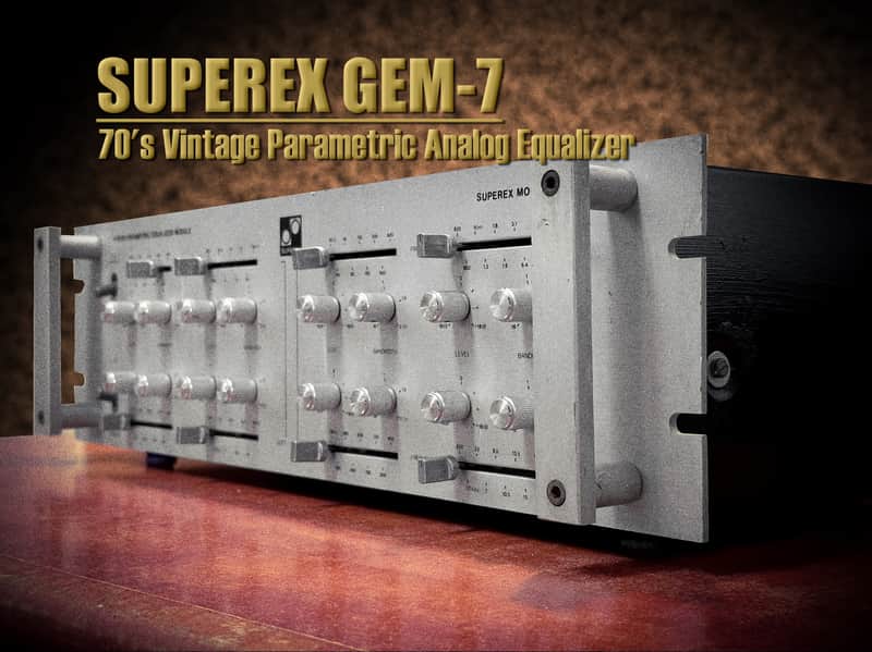 Superex  GEM-7 💥RARE💥 Vintage Stereo Parametric Frequency Equalizer image 1