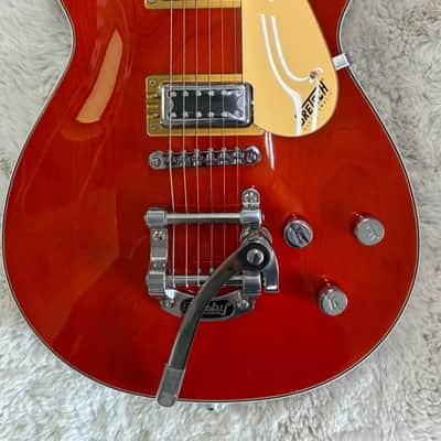 Gretsch G5230T Electromatic Jet FT Electric Guitar with Bigsby, Orange Stain image 2