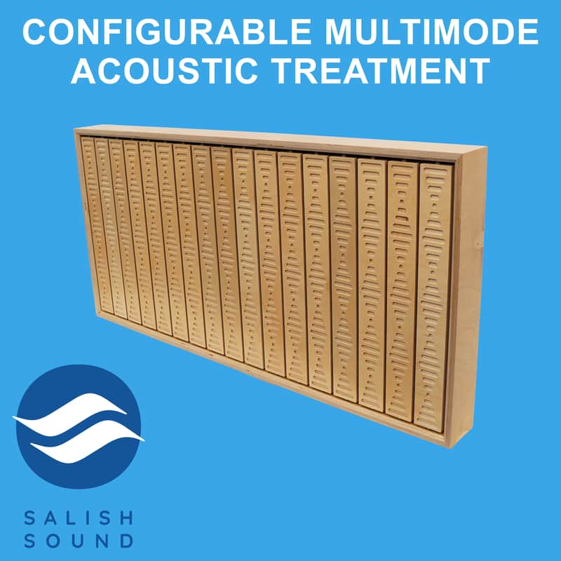 Acoustic Treatment Panel (46.5”x22.5”) Configurable Multimode Absorber Diffuser Reflector (OmniWave 244ADR) image 1
