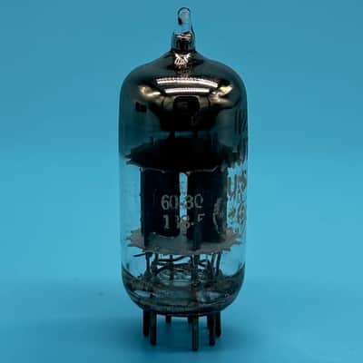 1960 GE 12AU7A ECC82 Vintage Short Gray Plate Halo Getter Preamp Tube! T322 image 5