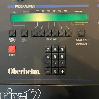 Oberheim Matrix 12 61-Key 12-Voice Synthesizer 1985 - Black image 10