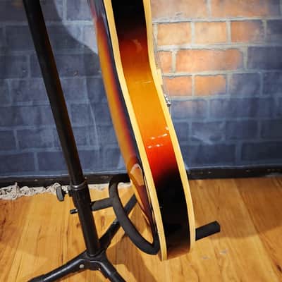 Vintage 1960s Ventura Semi-Hollow Electric Guitar Sunburst image 10