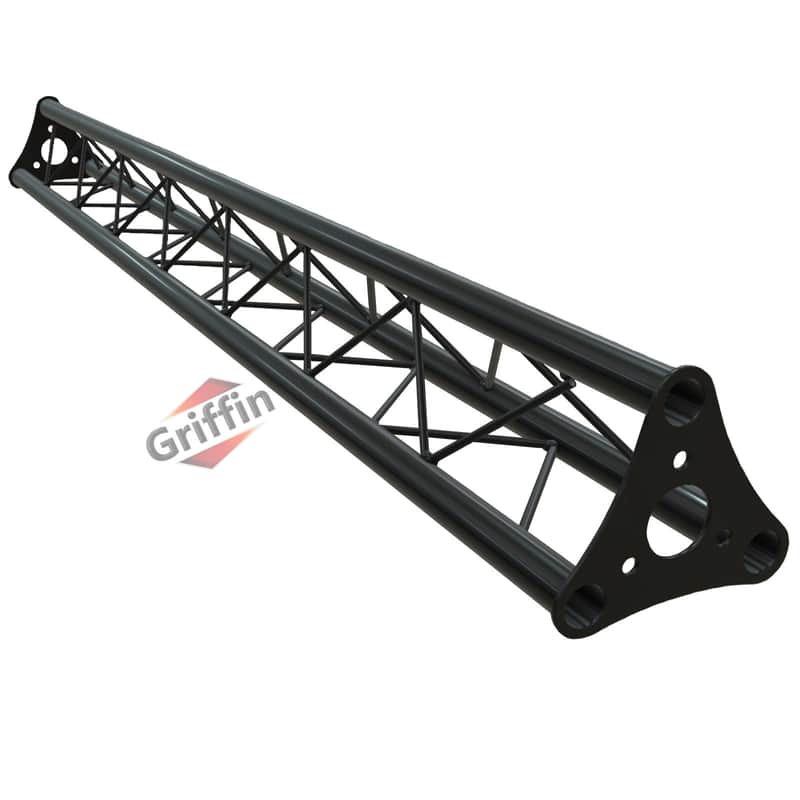 Griffin Triangle Trussing Segment - Extension 5Ft Extra Truss Section for DJ Lighting System Stand Mount Light Cans & Sound Effects for Pro Audio Equipment Gear Parties, Live Gigs & Stage image 1