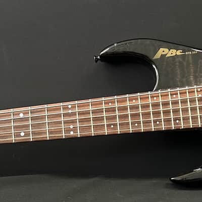 PBC Dave Bunker GTB 355 Left Handed 5-String Active Headless Bass - Trans Black image 2
