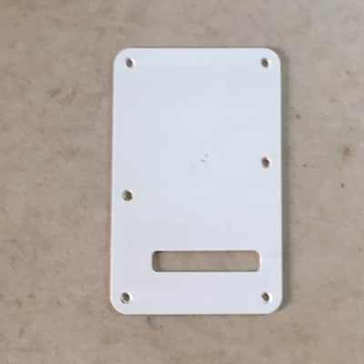 Vintage Fender Guitar Back Plate Tremolo Cover Strat 1 Ply Parchment NOS Relic image 1