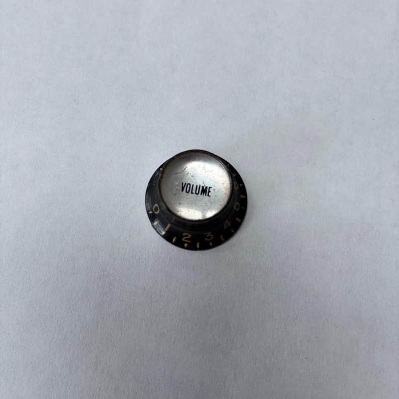 Vintage 1960’s Gibson Guitar Top Hat Volume Knob | Black image 1